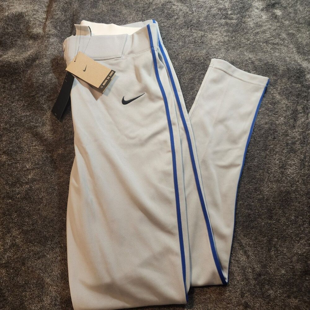 NEW NIKE VAPOR SELECT BASEBALL PANT LONG WOLF GREY FZ1369-013 Medium SLIM FIT